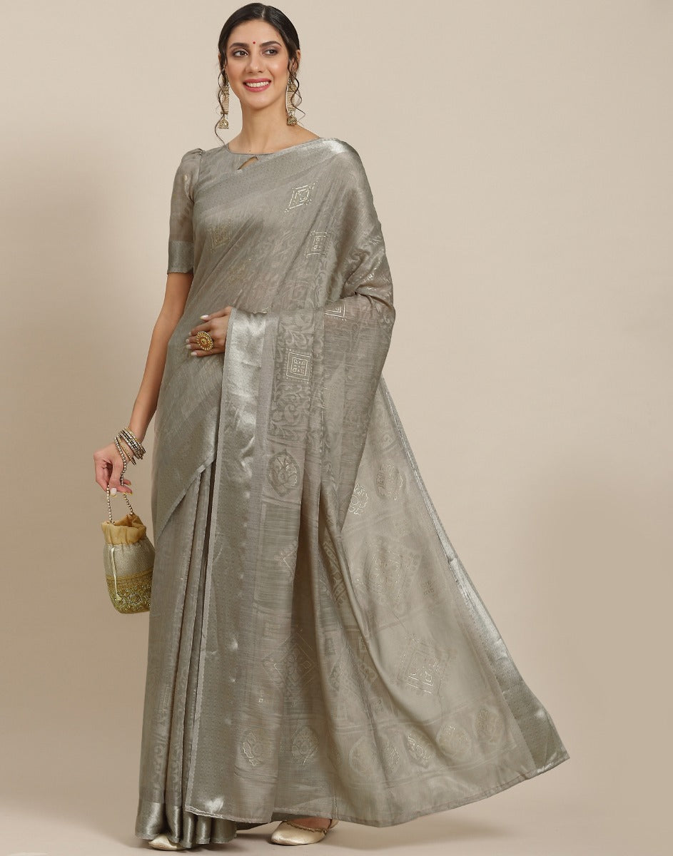 Grey Brasso Saree