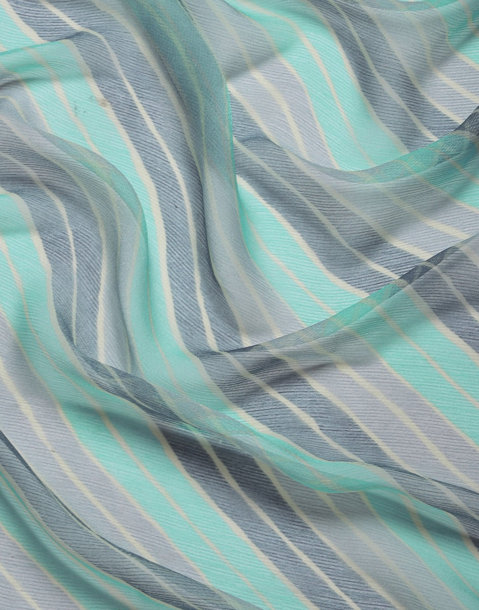 Light Blue Georgette Saree