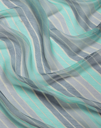 Light Blue Georgette Saree