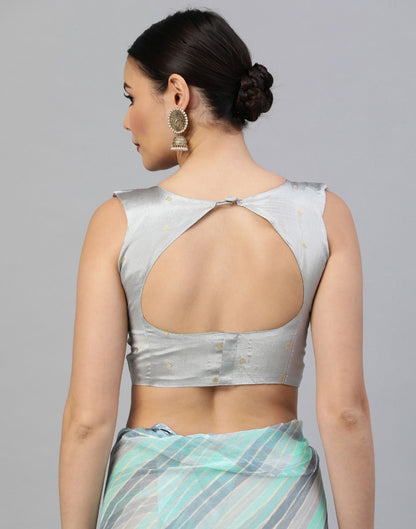 Light Blue Georgette Saree