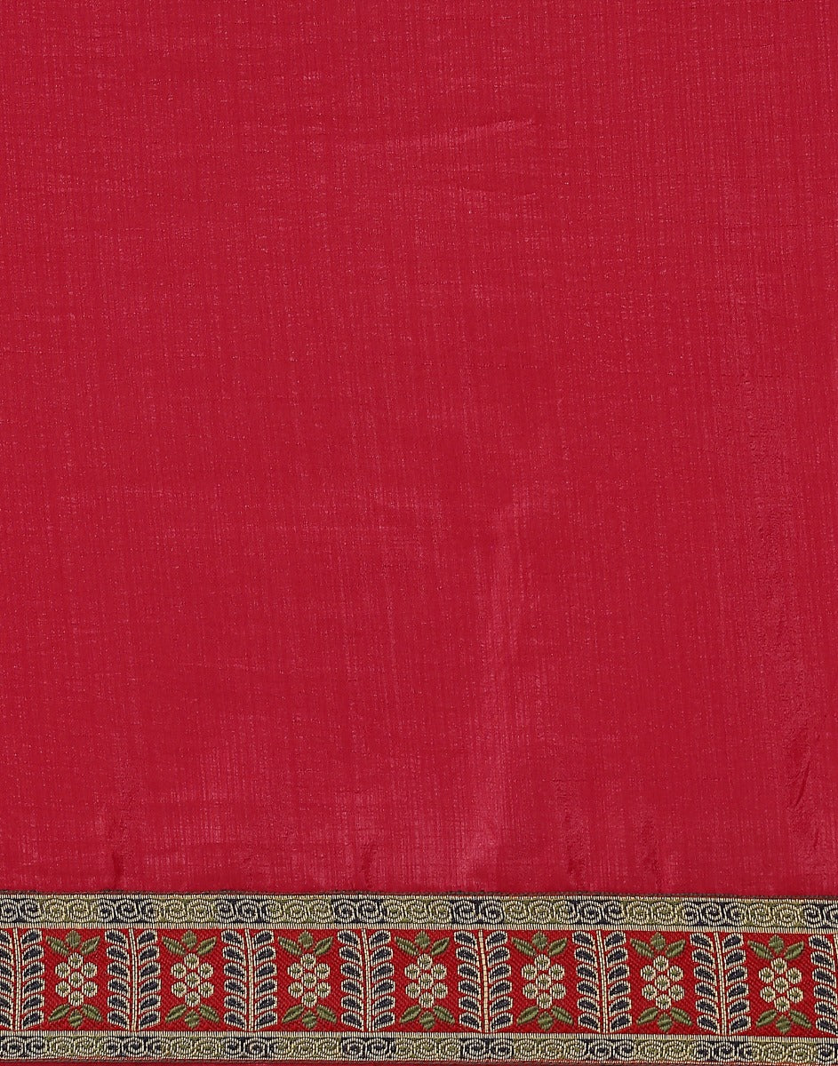 Maroon Silk Saree