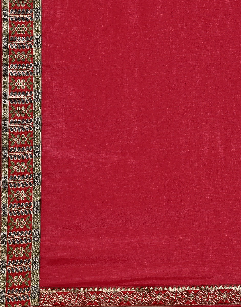 Maroon Silk Saree