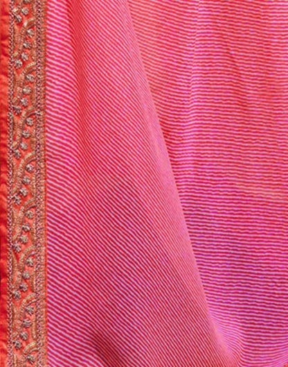 Light Pink Georgette Saree