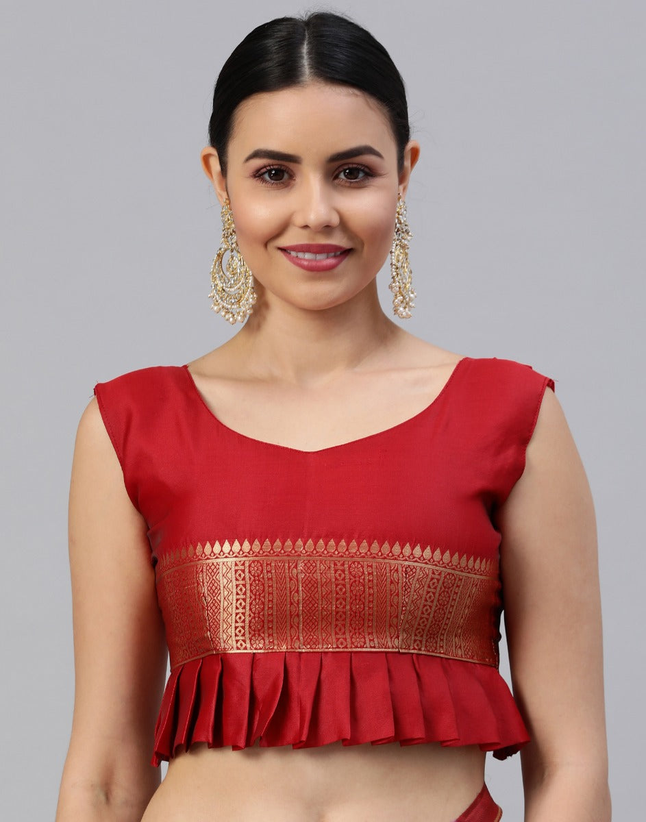 Red Banarasi Silk Saree
