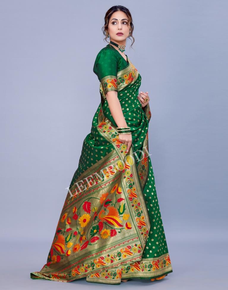 Green Silk Saree
