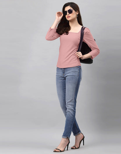 Light Pink Knitted Top