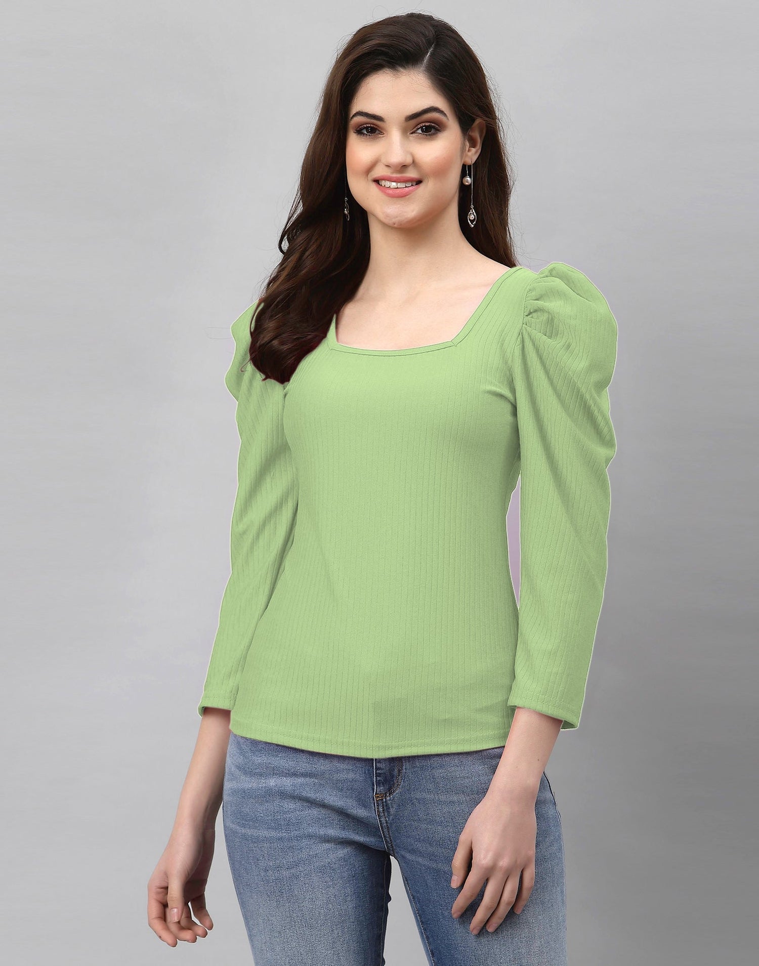 Pista Green Knitted Top