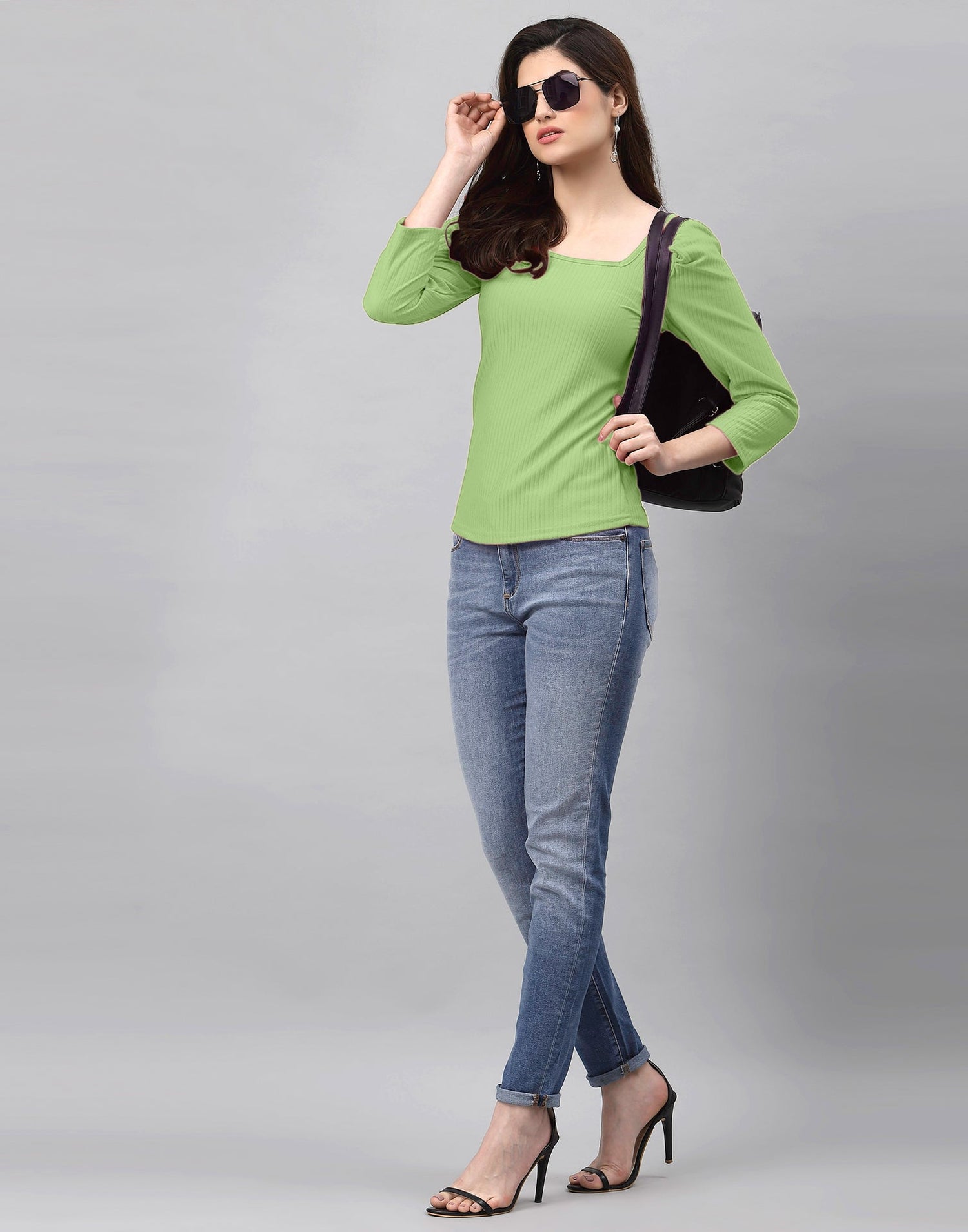 Pista Green Knitted Top