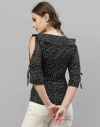 Black Polka Top