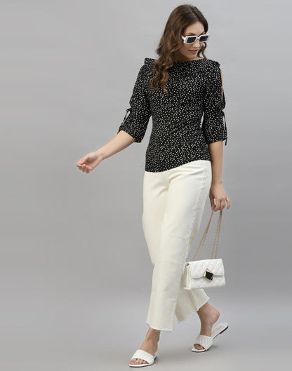 Black Polka Top