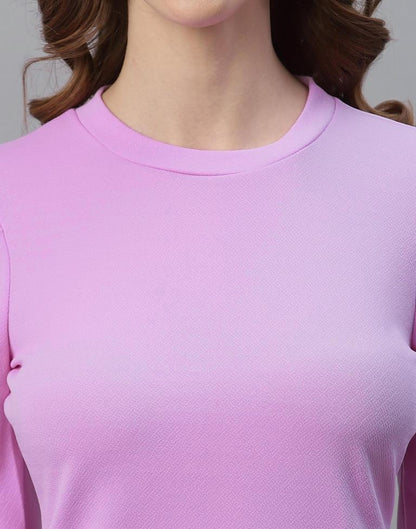 Lavender Puff Sleeve Top