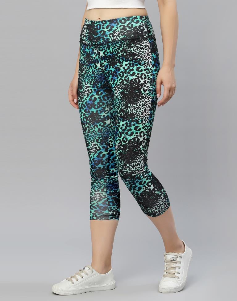 Black Printed Track Pant