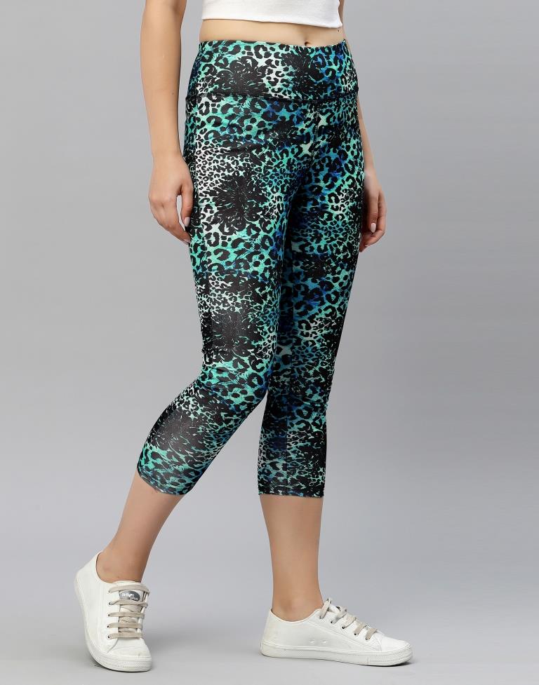 Black Printed Track Pant