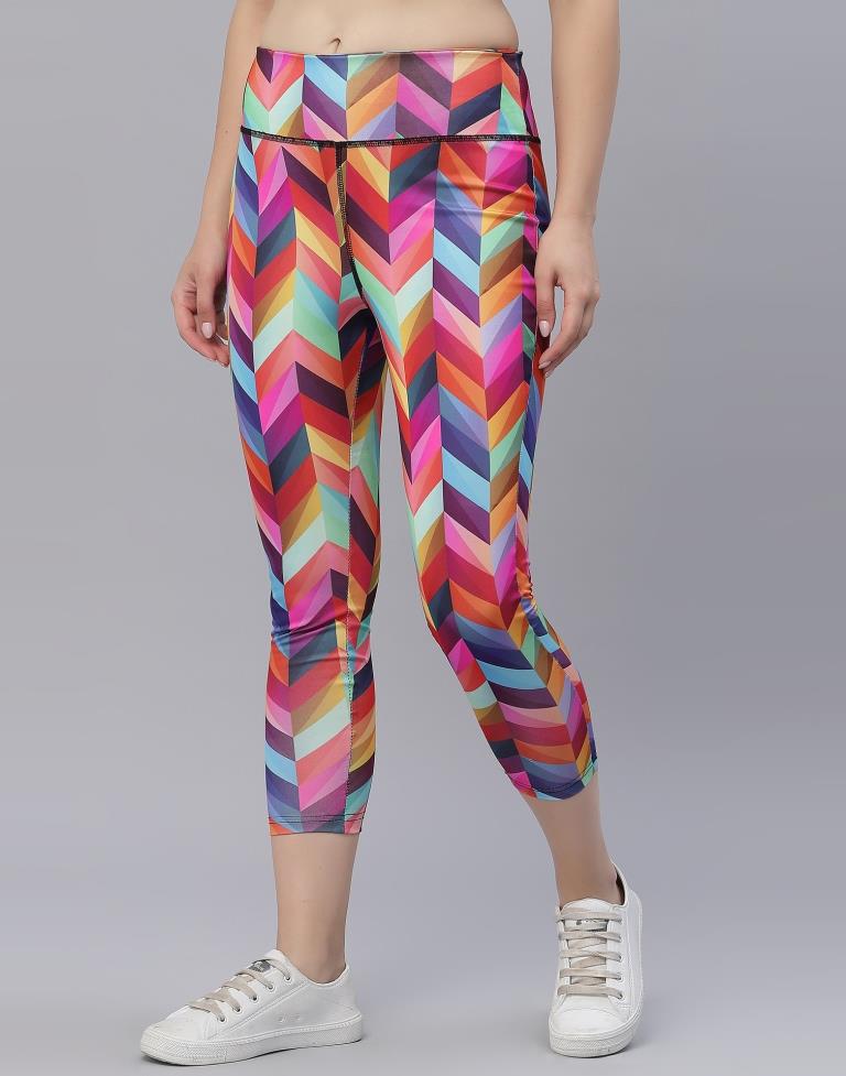 Multicolour Printed Track Pant