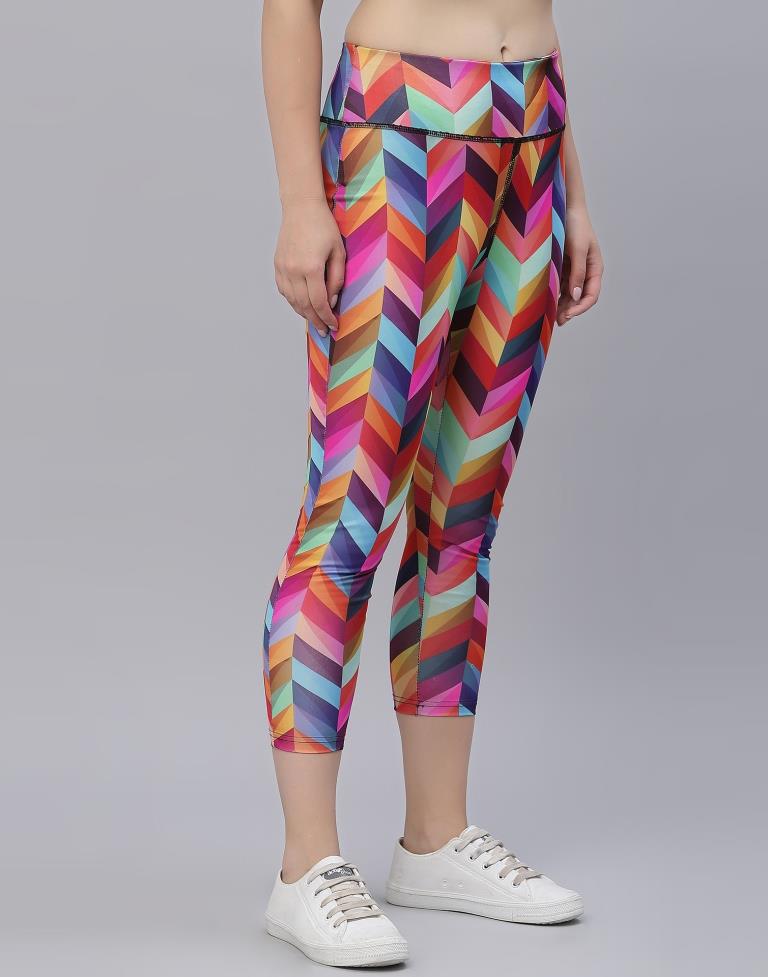Multicolour Printed Track Pant
