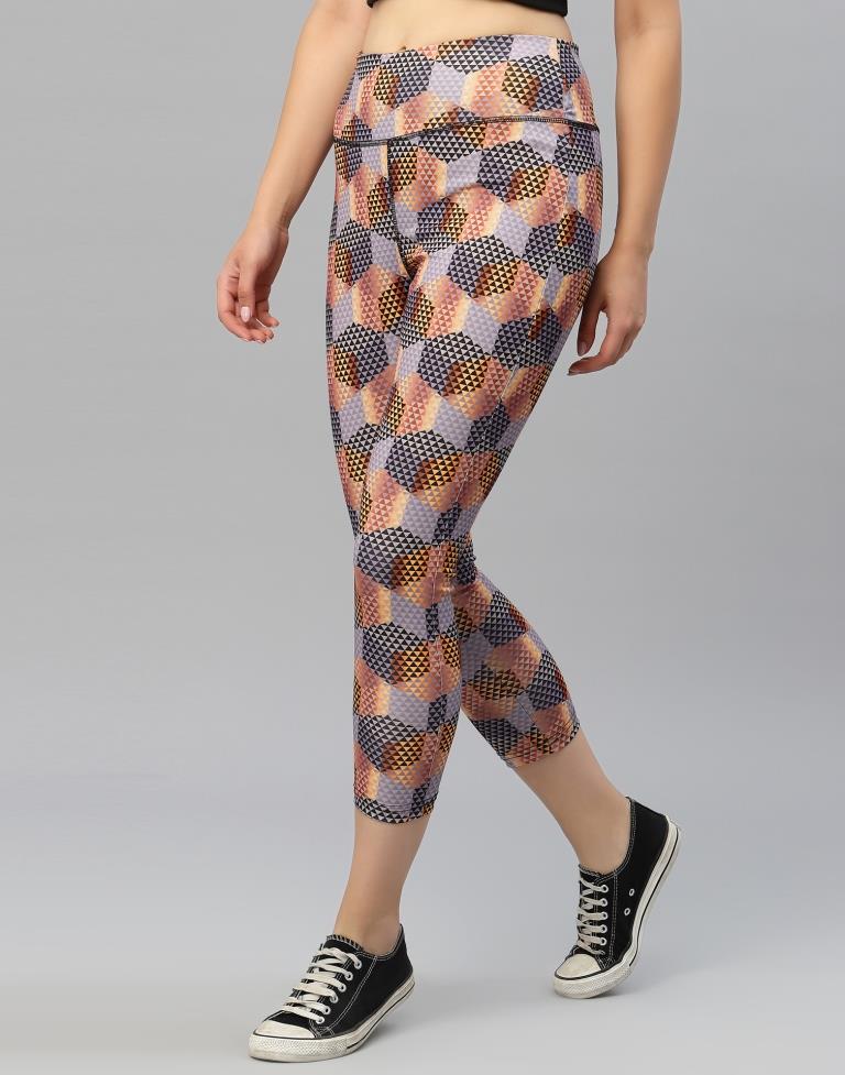 Lavender Printed Track Pant