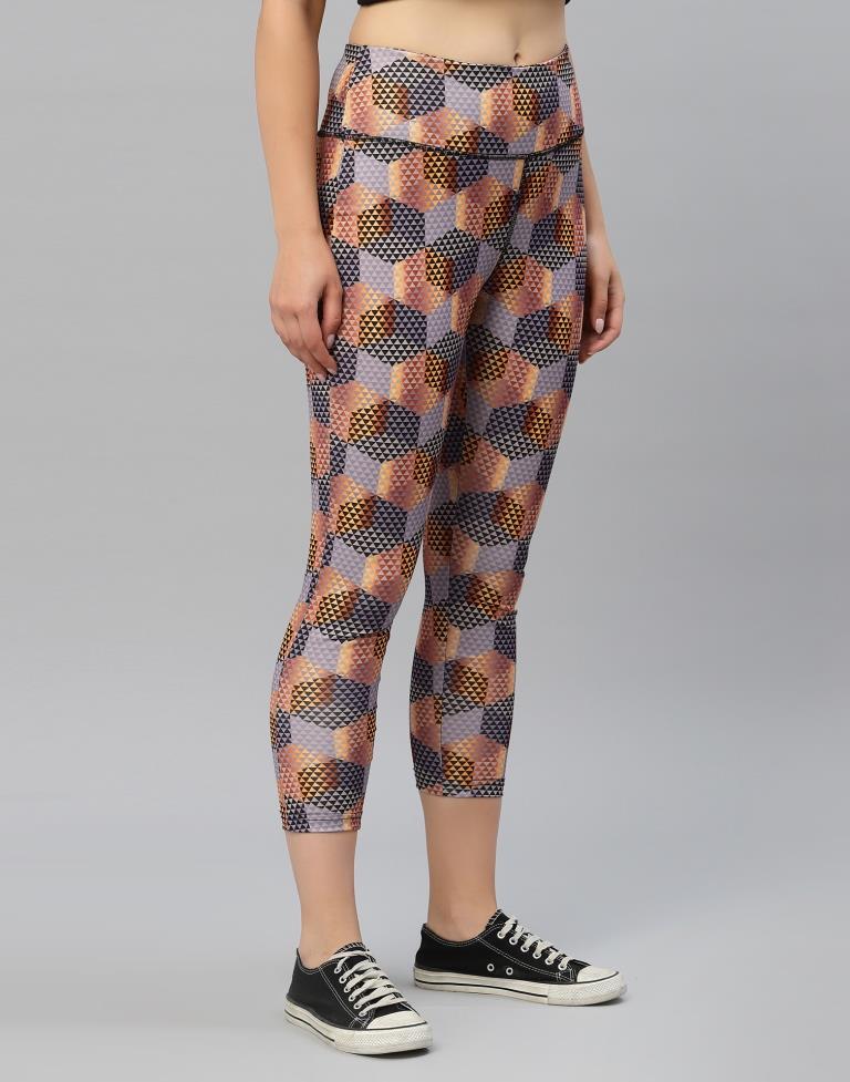Lavender Printed Track Pant