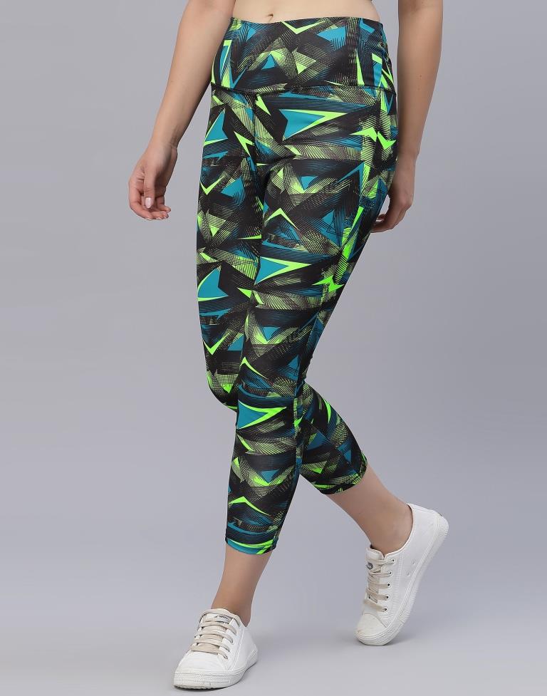 Black Printed Track Pant