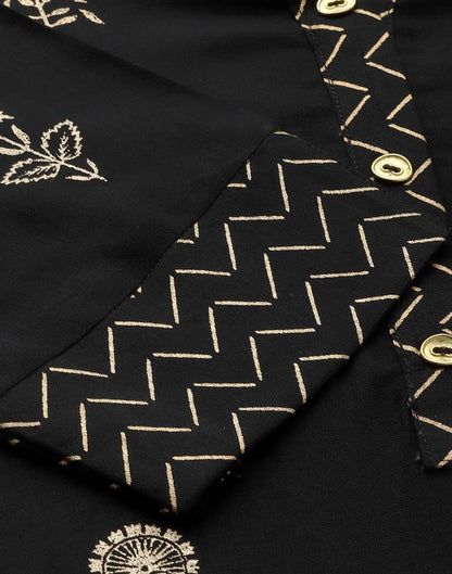 Black Printed Kurti