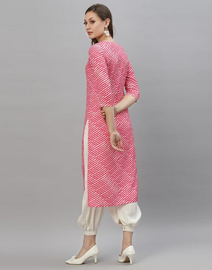 Pink Digital Printed Kurti