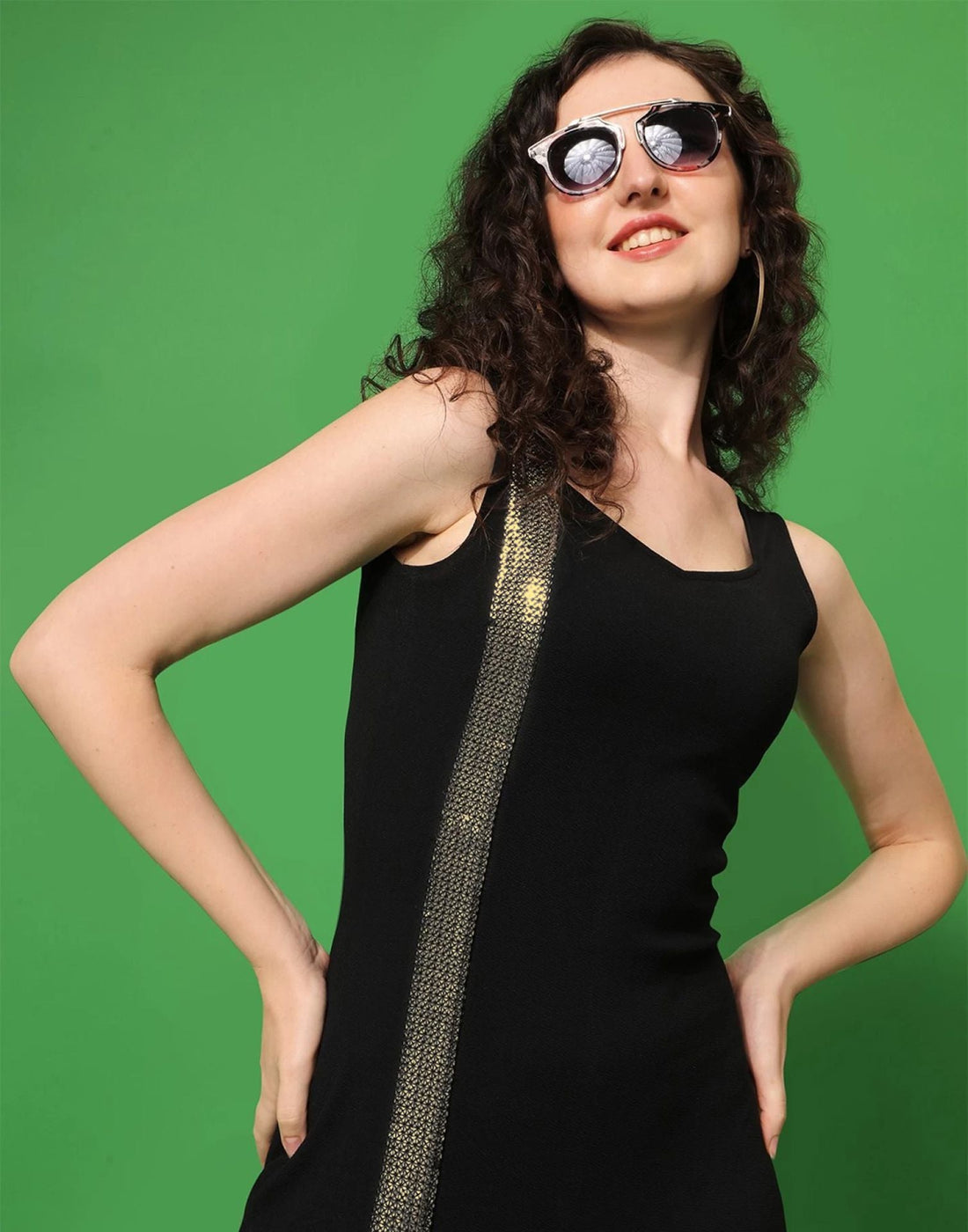 Black Sleeveless Bodycon Dress