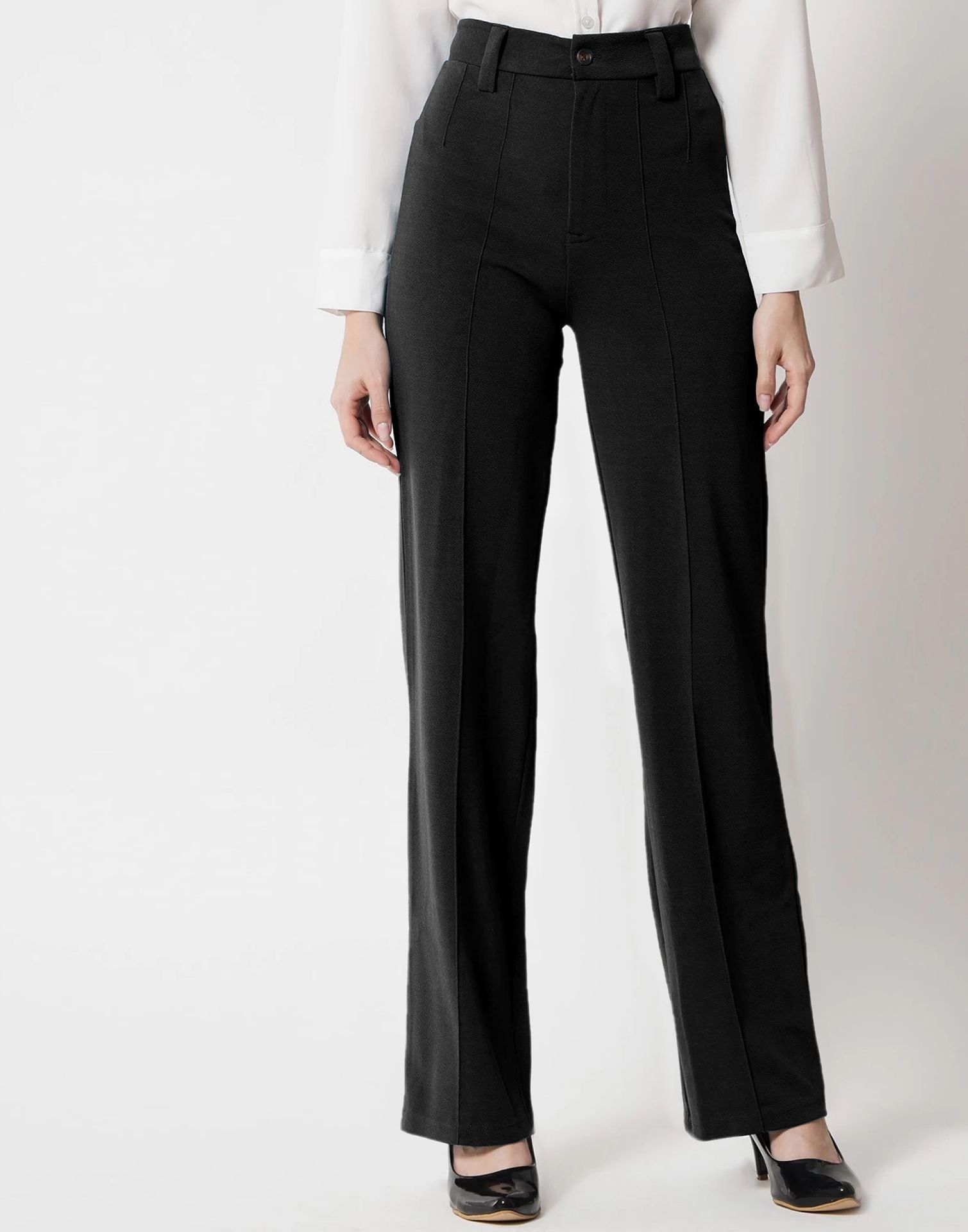 Tailored & Formal trousers Studio Nicholson - Flared wool pants -  RIEDARKESTNAVY