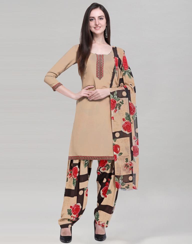 Printed Unstitched Salwar Suit Material