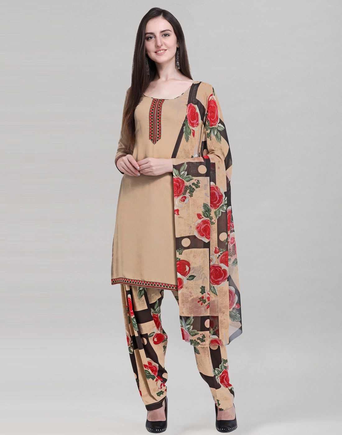 Printed Unstitched Salwar Suit Material