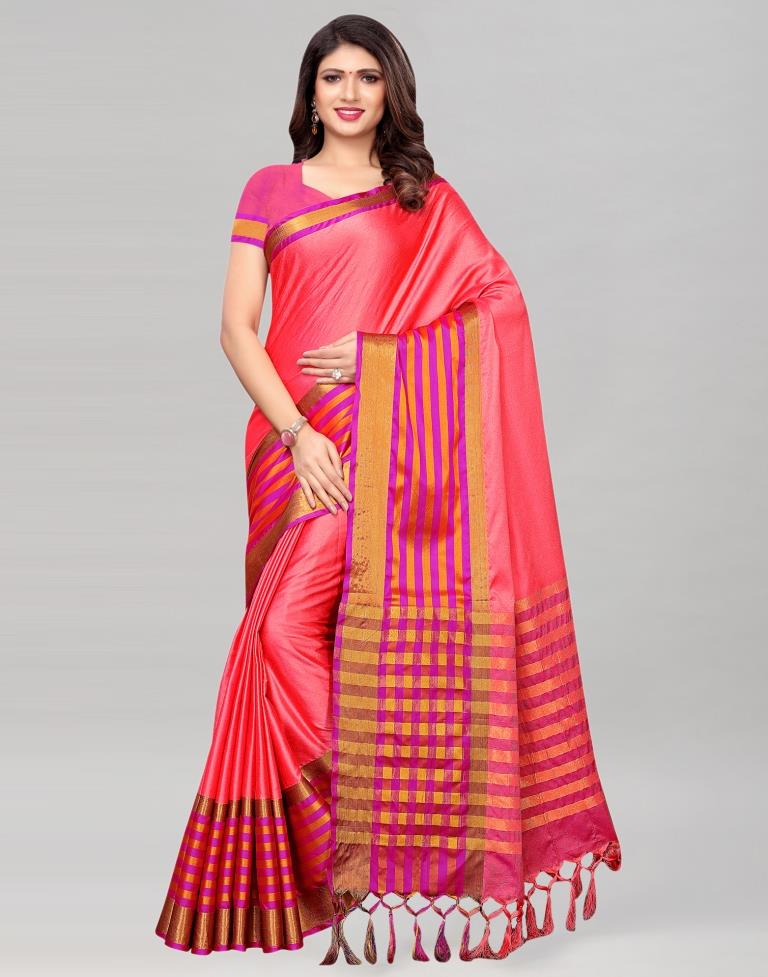 Pink Silk Saree | 998S629