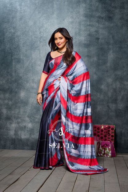 Multicoloured Silk Saree